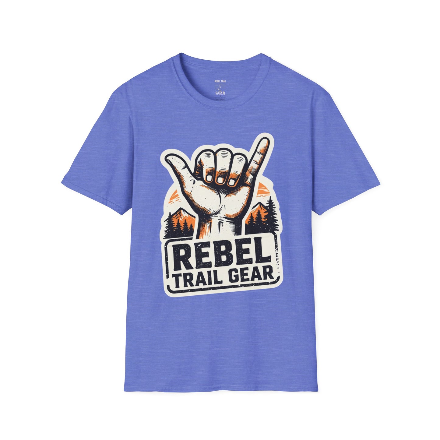 Shaka Hand Trail T‑Shirt — Rebel Trail Gear Outdoor Adventure Tee