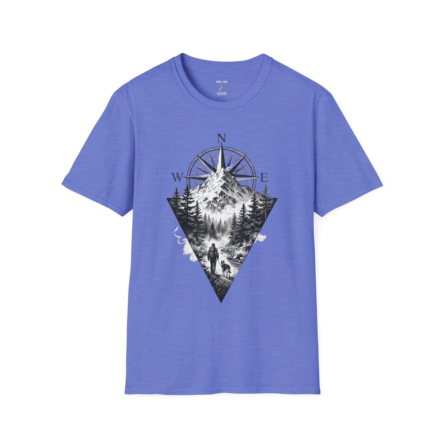 Mountain Compass T‑Shirt — Vintage Wilderness Adventure Tee