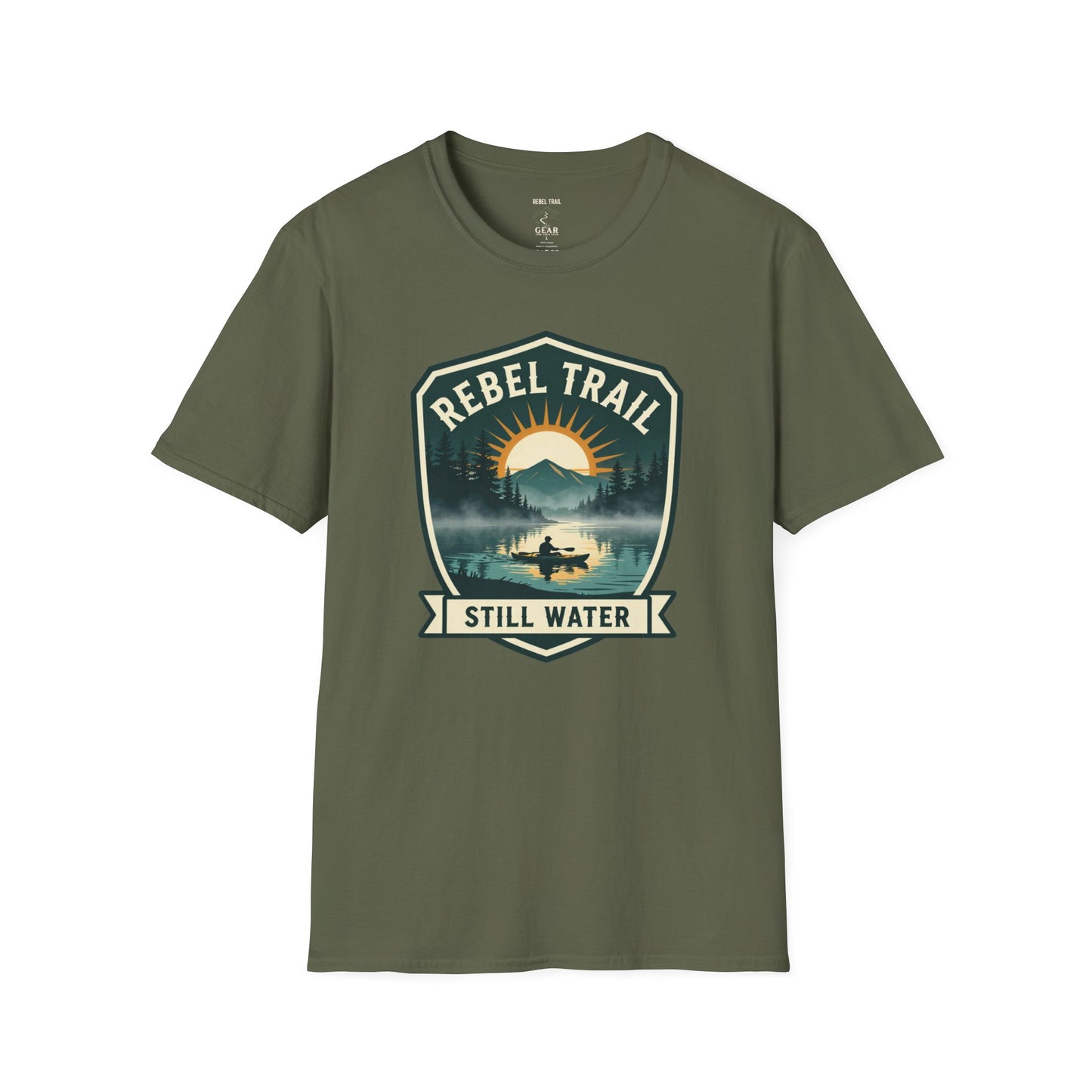 Rebel Trail Still Water T-Shirt — Outdoor Adventure Graphic Tee