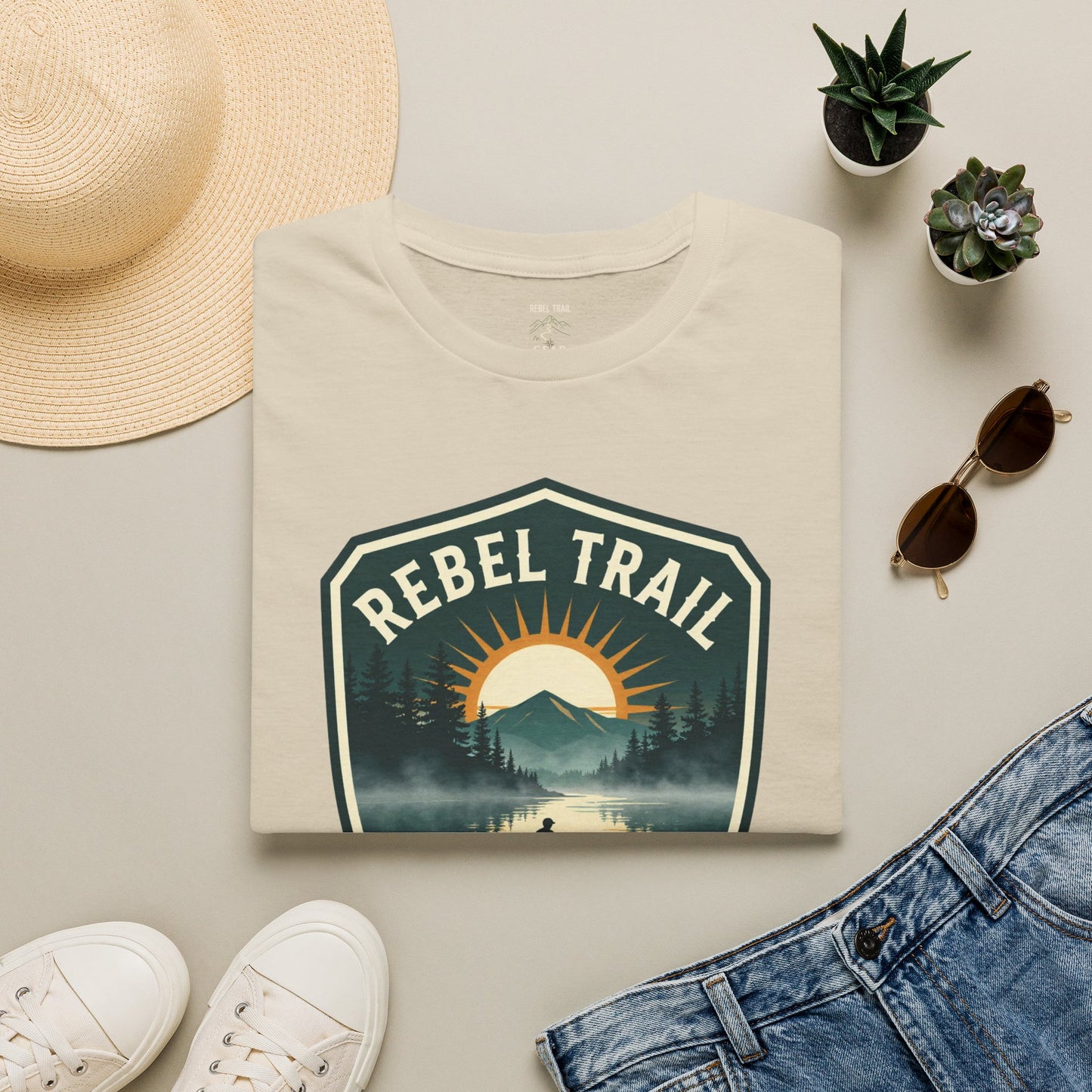 Rebel Trail Still Water T-Shirt — Outdoor Adventure Graphic Tee