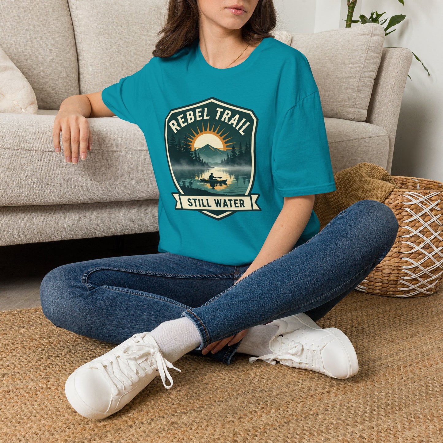 Rebel Trail Still Water T-Shirt — Outdoor Adventure Graphic Tee