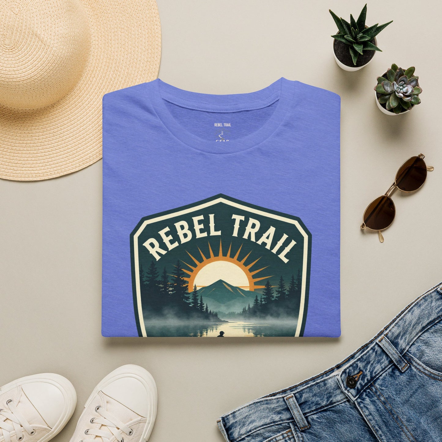 Rebel Trail Still Water T-Shirt — Outdoor Adventure Graphic Tee