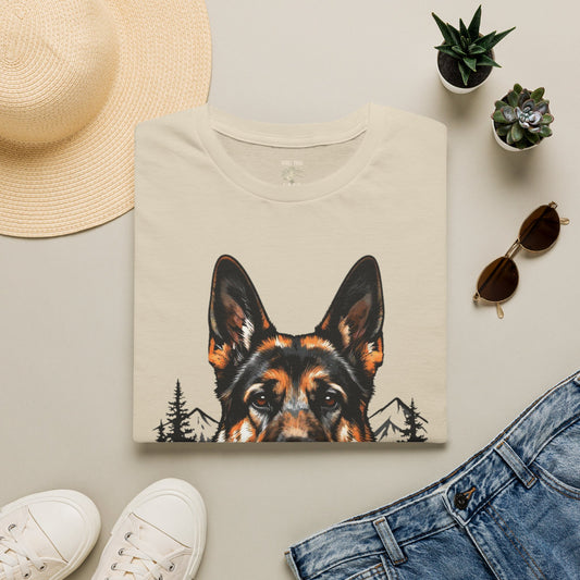 German Shepherd T-Shirt — “If I Can't Bring My Dog I'm Not Going” Dog Lover Tee