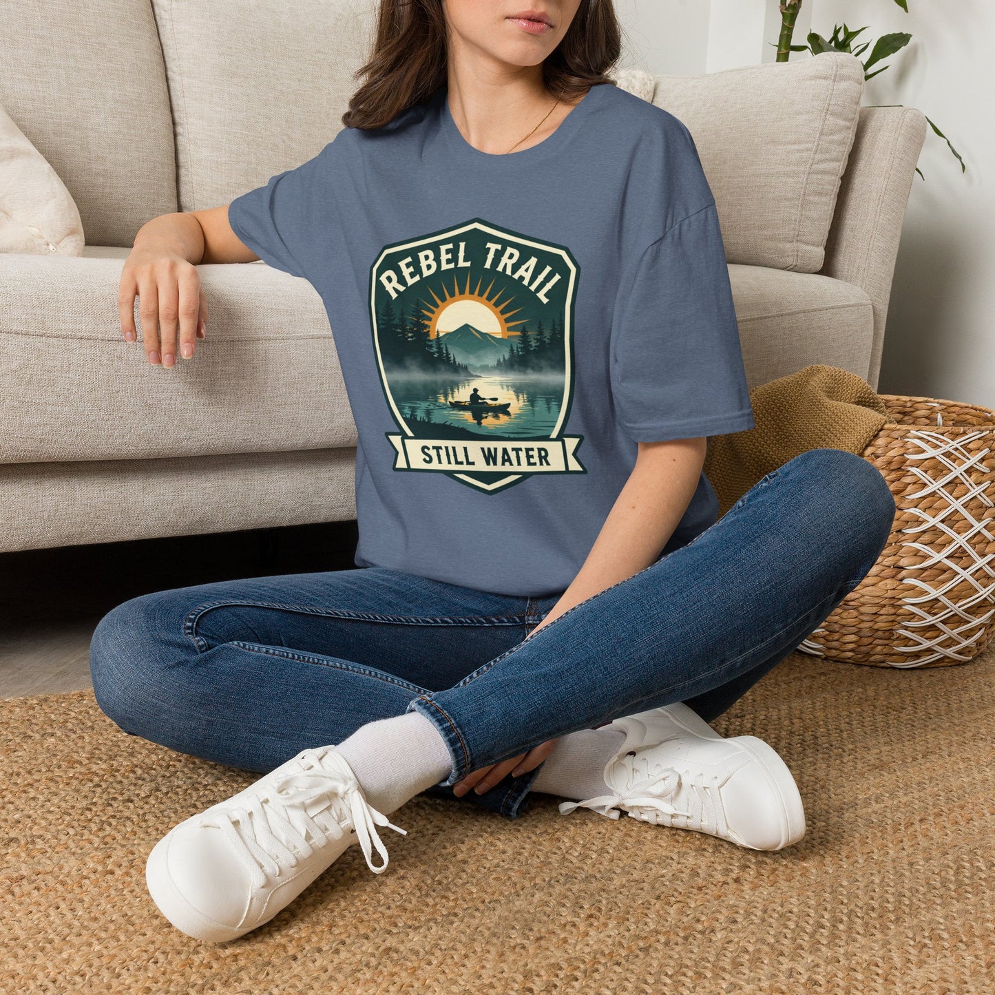 Rebel Trail Still Water T-Shirt — Outdoor Adventure Graphic Tee
