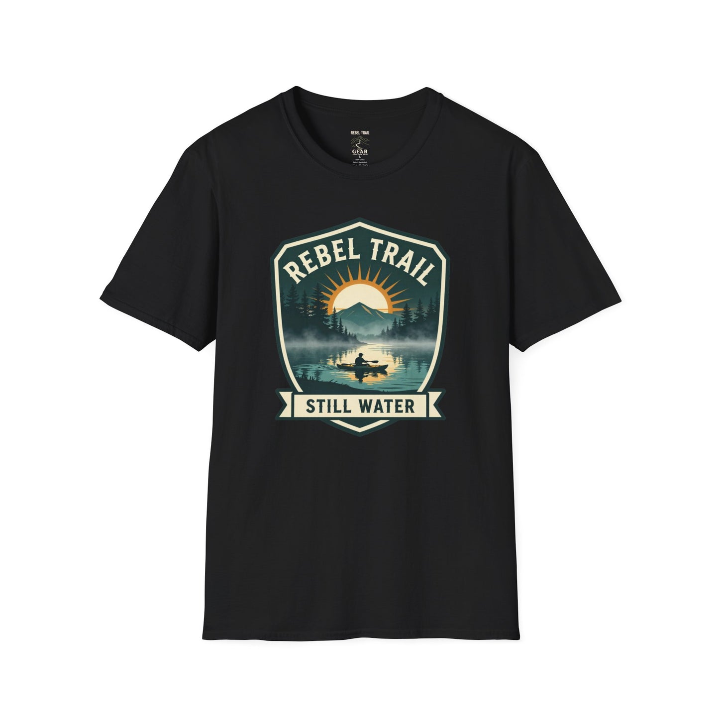 Rebel Trail Still Water T-Shirt — Outdoor Adventure Graphic Tee