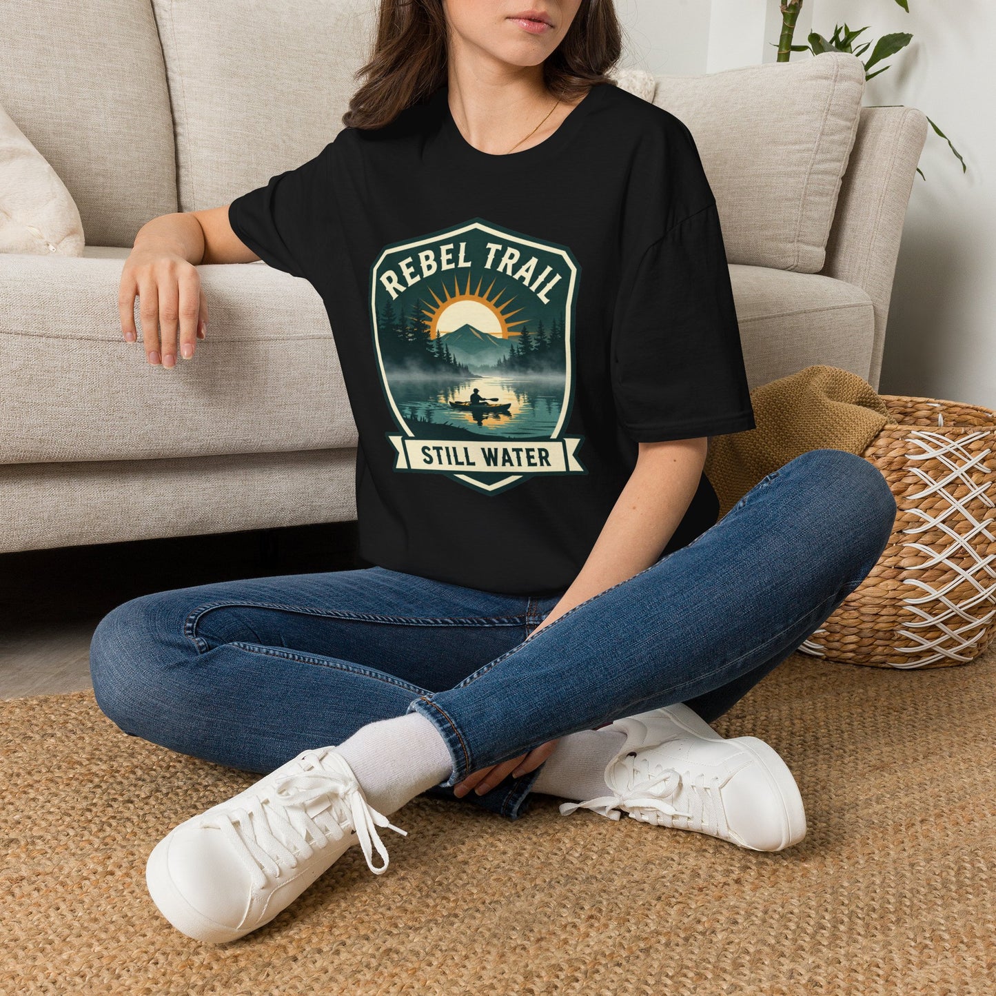 Rebel Trail Still Water T-Shirt — Outdoor Adventure Graphic Tee