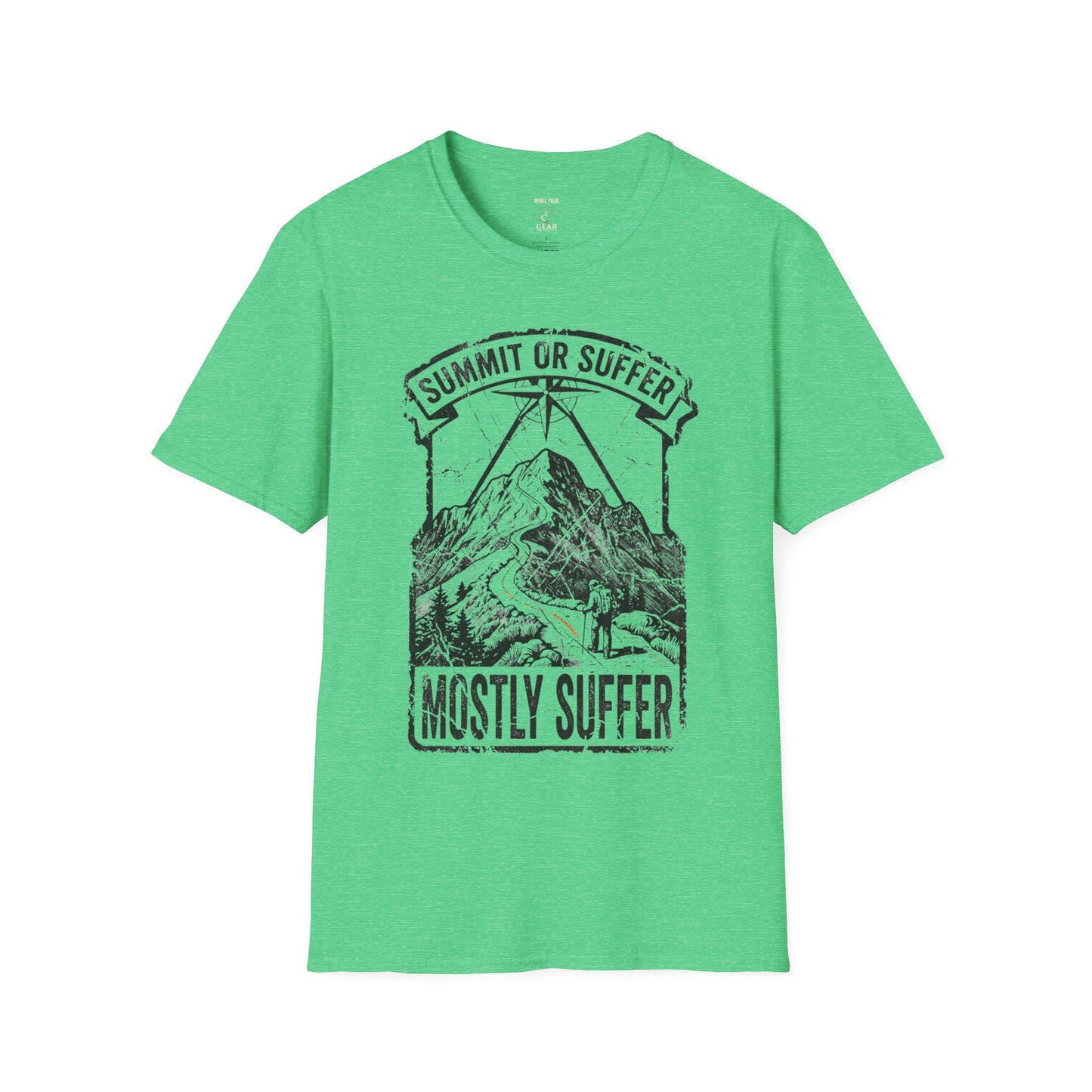 Summit or Suffer Mountain T-Shirt — Funny Hiking Outdoor Adventure Tee