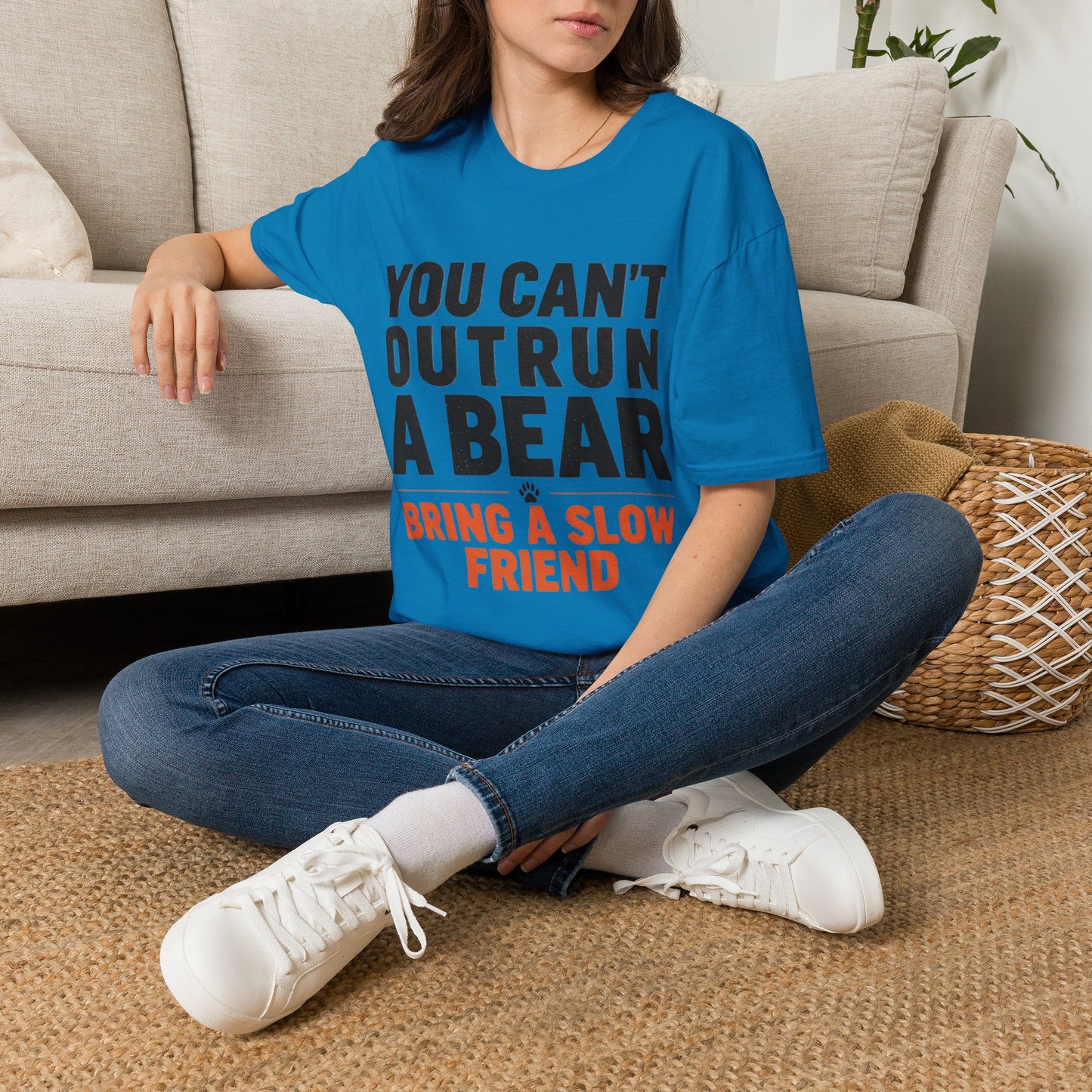 You Can't Outrun a Bear T‑Shirt — Funny Outdoor Humor Tee