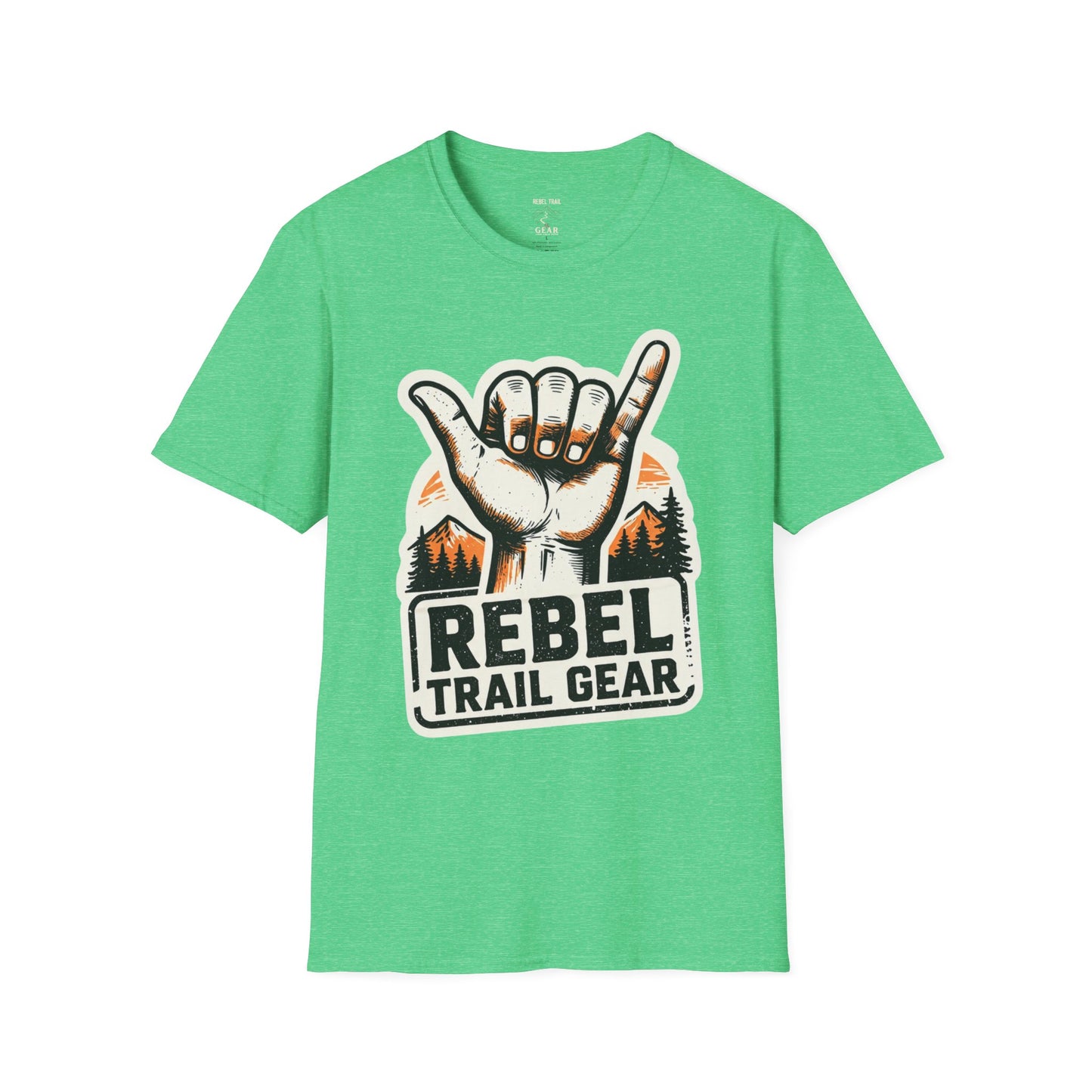 Shaka Hand Trail T‑Shirt — Rebel Trail Gear Outdoor Adventure Tee