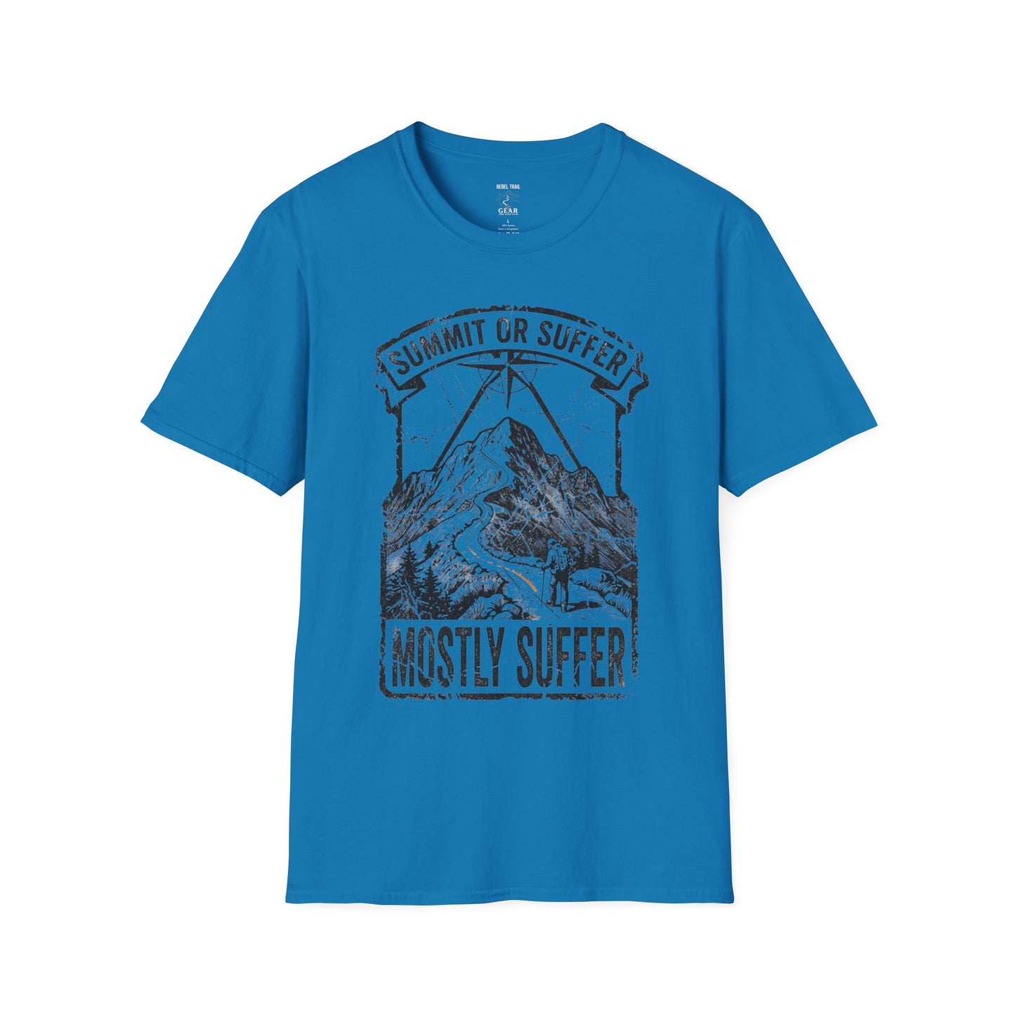 Summit or Suffer Mountain T-Shirt — Funny Hiking Outdoor Adventure Tee