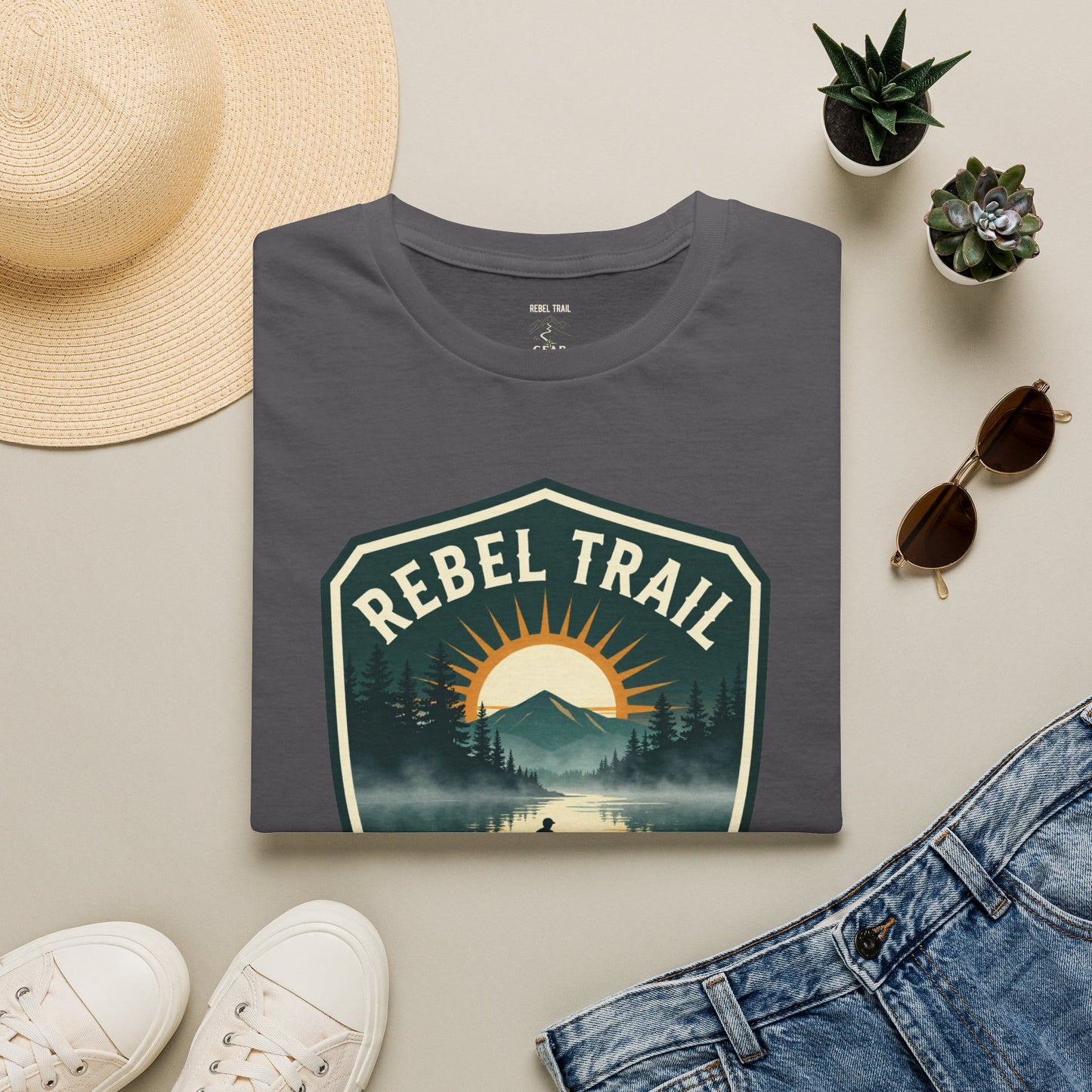 Rebel Trail Still Water T-Shirt — Outdoor Adventure Graphic Tee