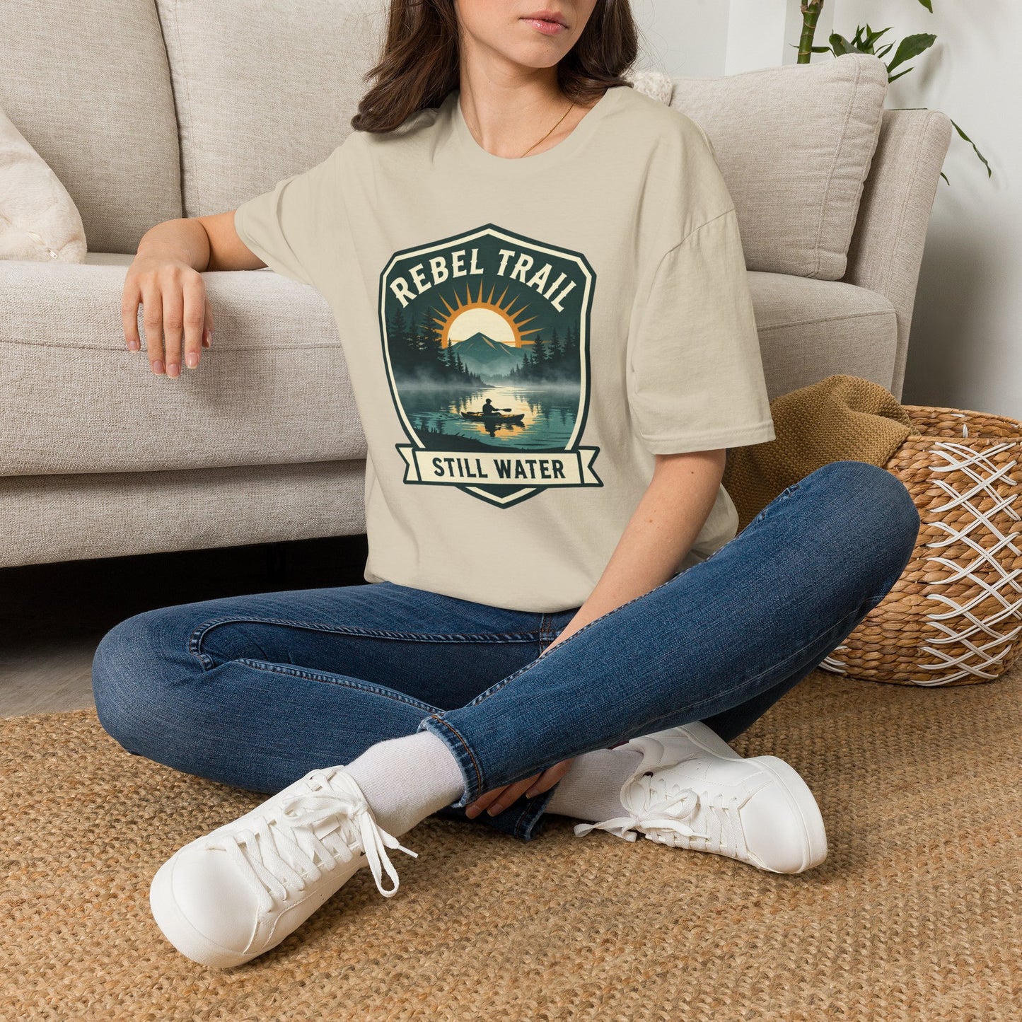 Rebel Trail Still Water T-Shirt — Outdoor Adventure Graphic Tee