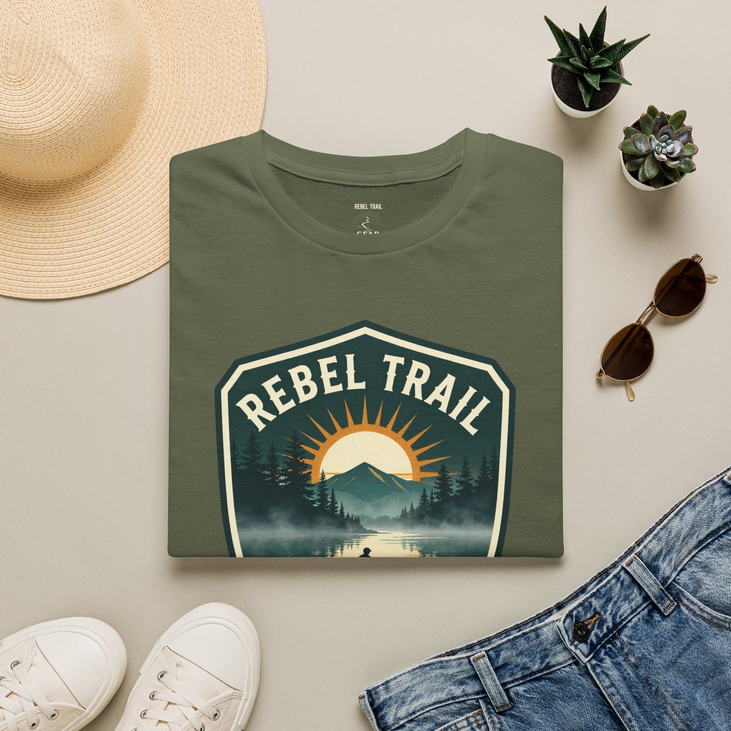 Rebel Trail Still Water T-Shirt — Outdoor Adventure Graphic Tee