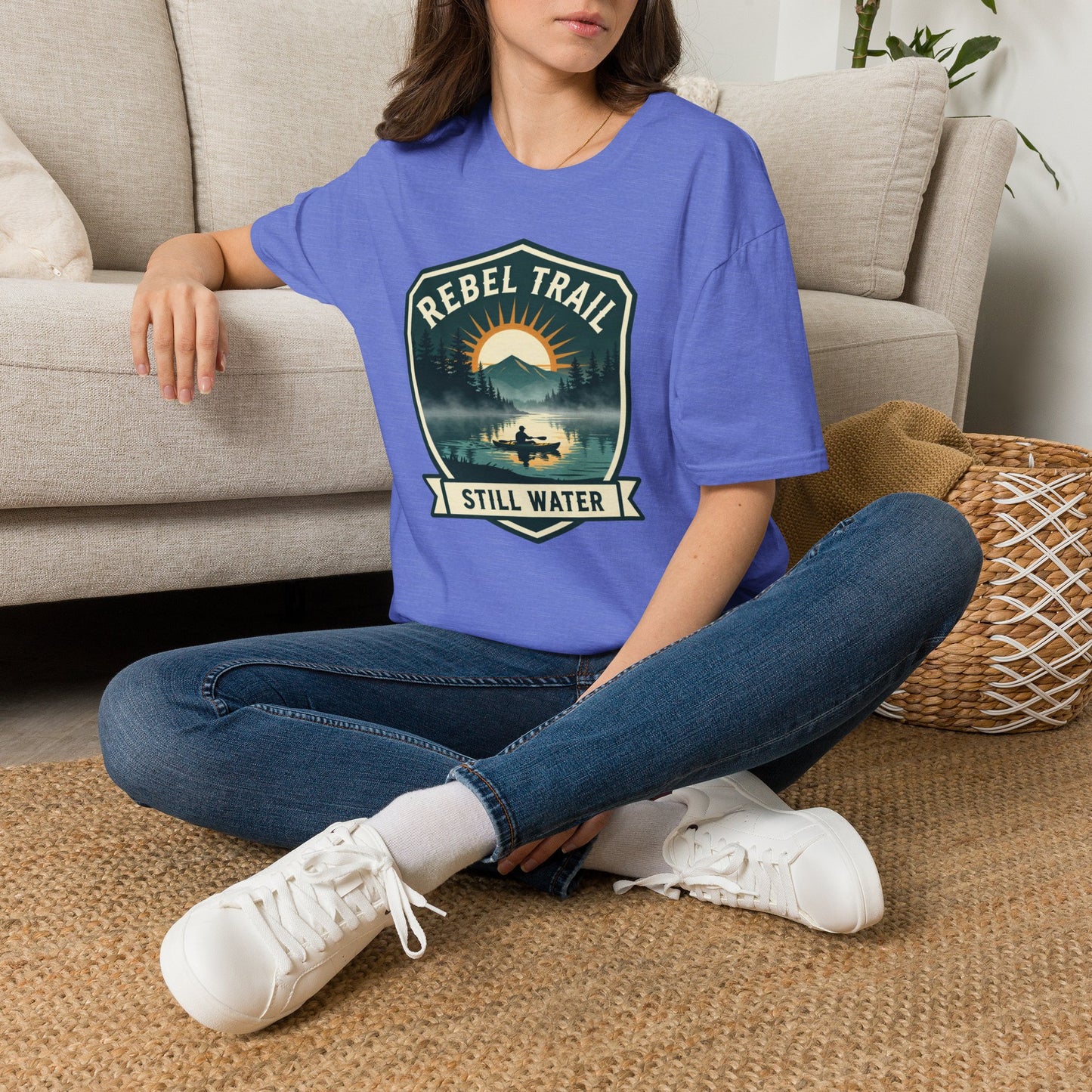 Rebel Trail Still Water T-Shirt — Outdoor Adventure Graphic Tee