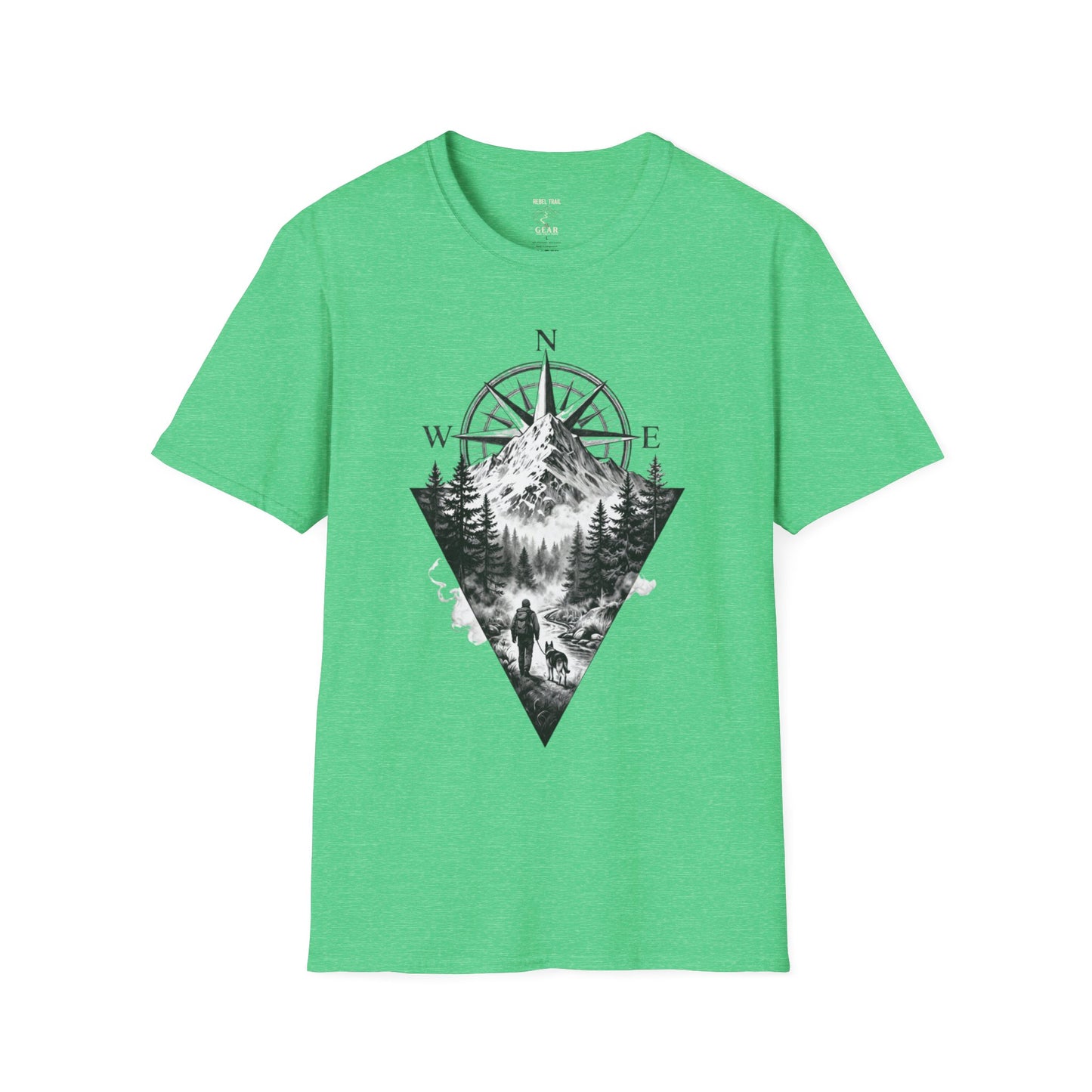 Mountain Compass T‑Shirt — Vintage Wilderness Adventure Tee