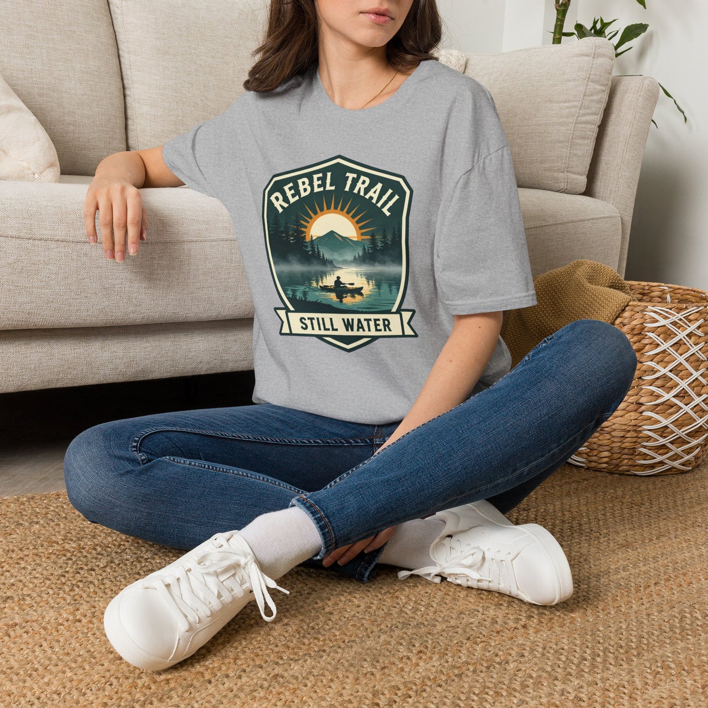 Rebel Trail Still Water T-Shirt — Outdoor Adventure Graphic Tee
