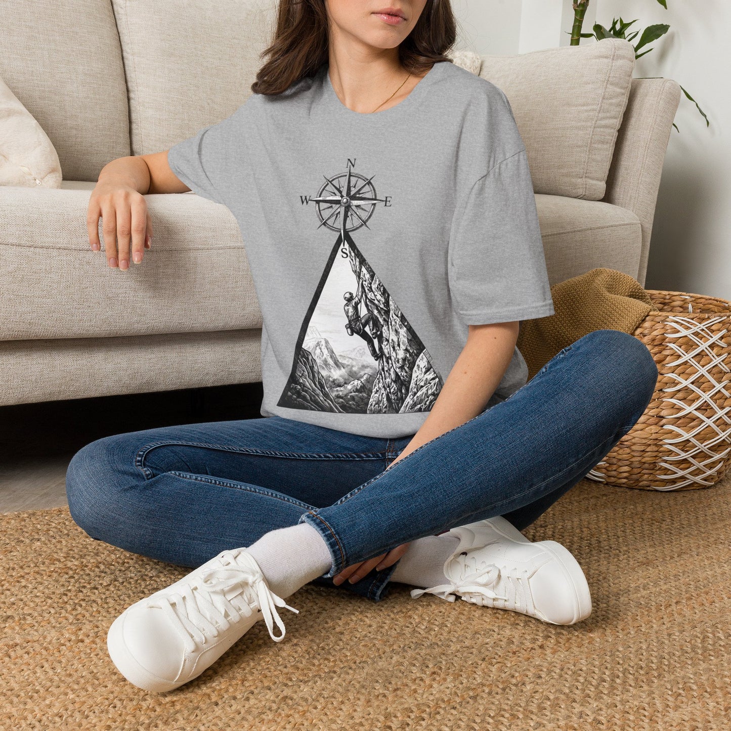 Rock Climbing Compass T-Shirt