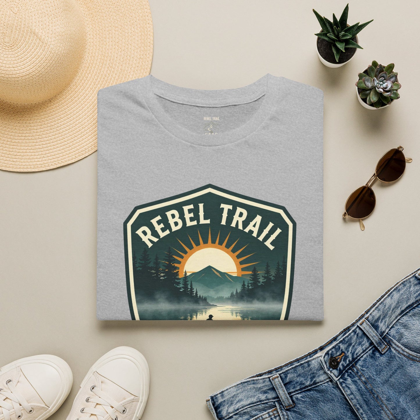 Rebel Trail Still Water T-Shirt — Outdoor Adventure Graphic Tee