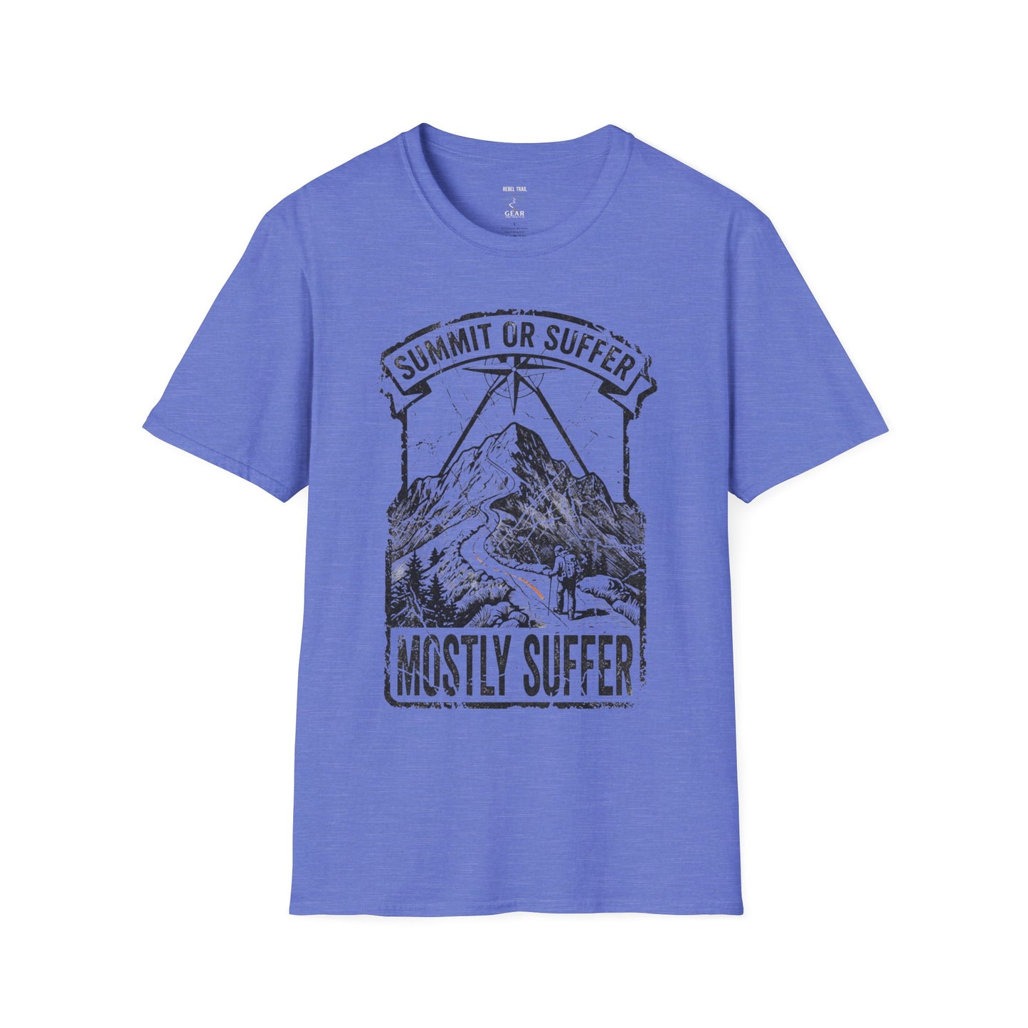 Summit or Suffer Mountain T-Shirt — Funny Hiking Outdoor Adventure Tee