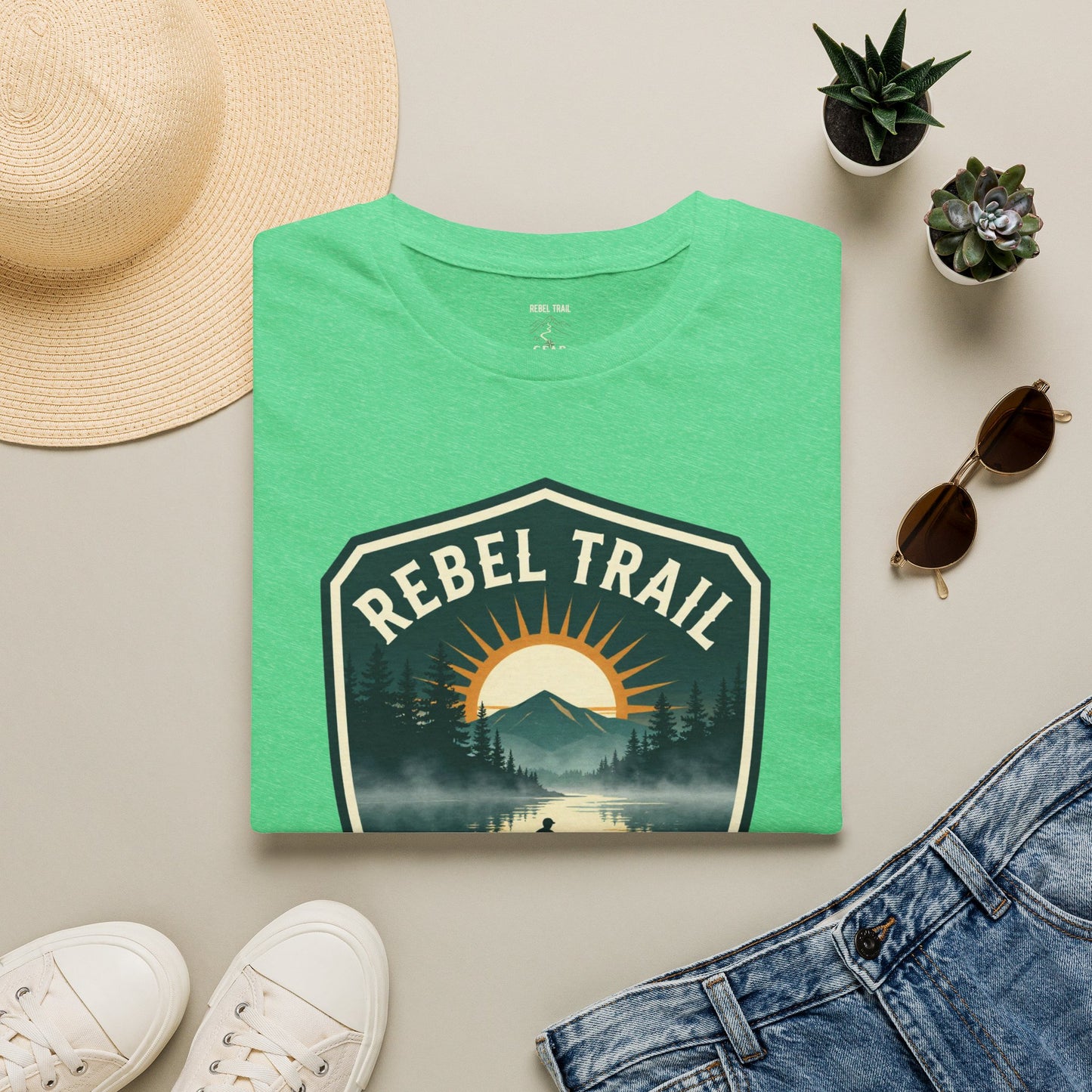 Rebel Trail Still Water T-Shirt — Outdoor Adventure Graphic Tee